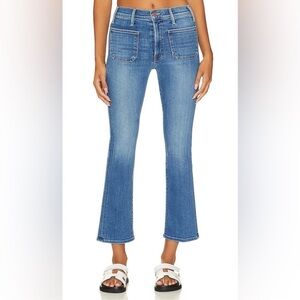 MOTHER The Patch Pocket Insider Ankle Jeans Happy Pill Wash Sz 30